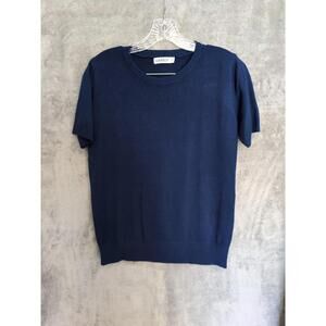 Daimidy Sweater Womens Small Short Sleeve Knit‎ Minimalist Casual Basic Cozy